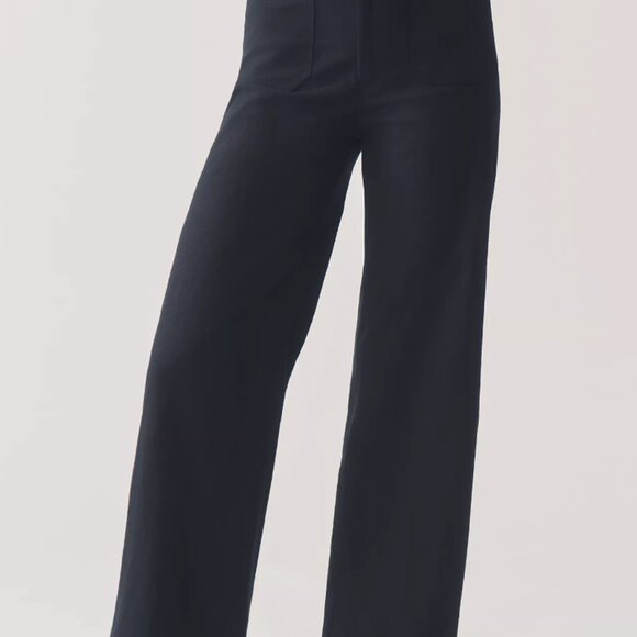 The Colette Beachy Linen Full-Length Wide-Leg Pants by Maeve - Picture 4 of 6